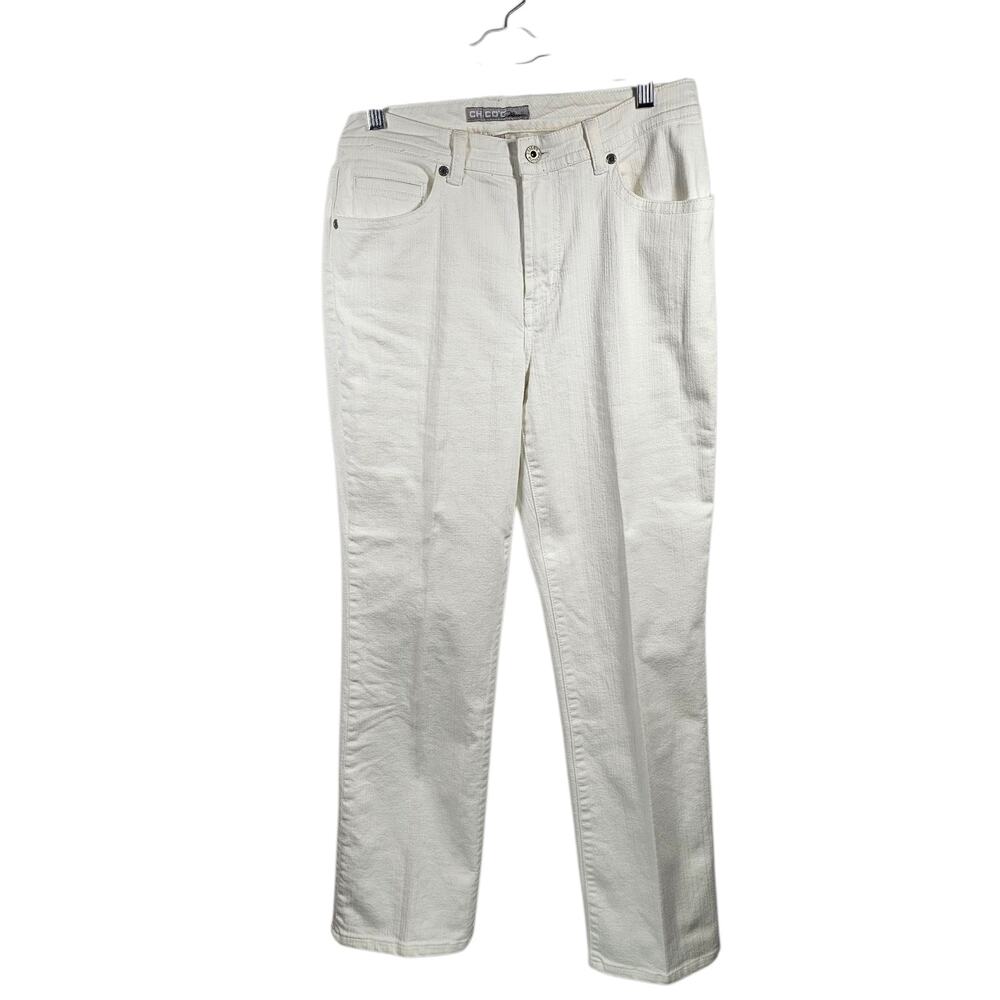 Chico's Platinum White Quartz RG Boot Cut Jeans Chico's Size 1 / US 8